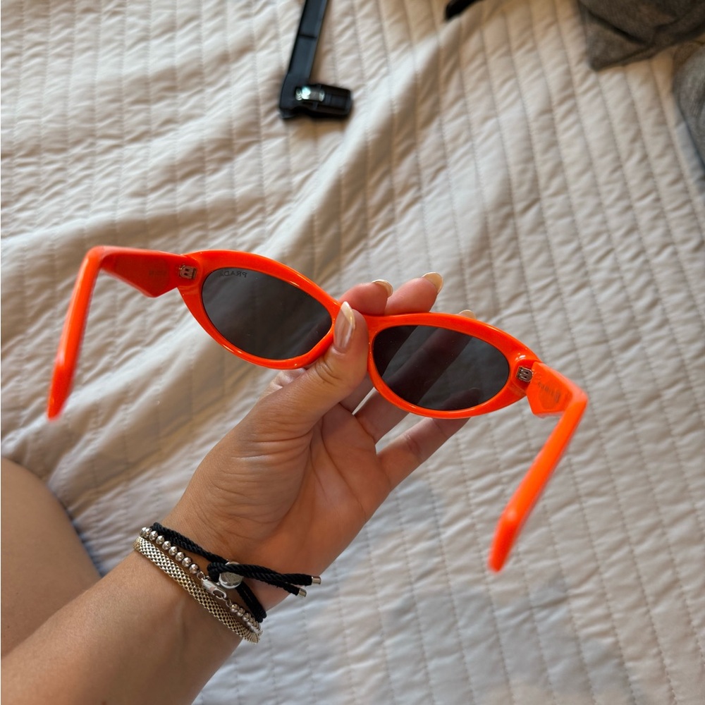 Prada Vibrant Orange Cat-Eye Sunglasses - Picture 4 of 7